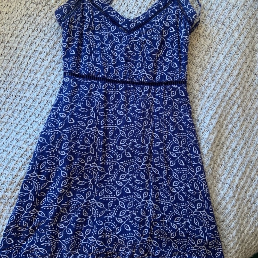 🔆Moving Sale 20% Off 🔆Patterned Royal Blue Dress